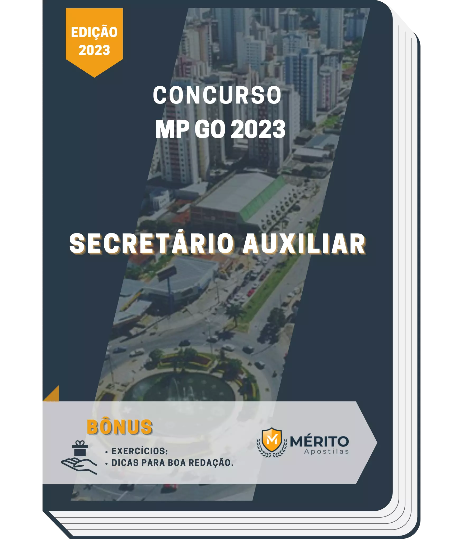 Apostila Secretário Auxiliar Concurso MP GO 2023 Mérito Apostilas