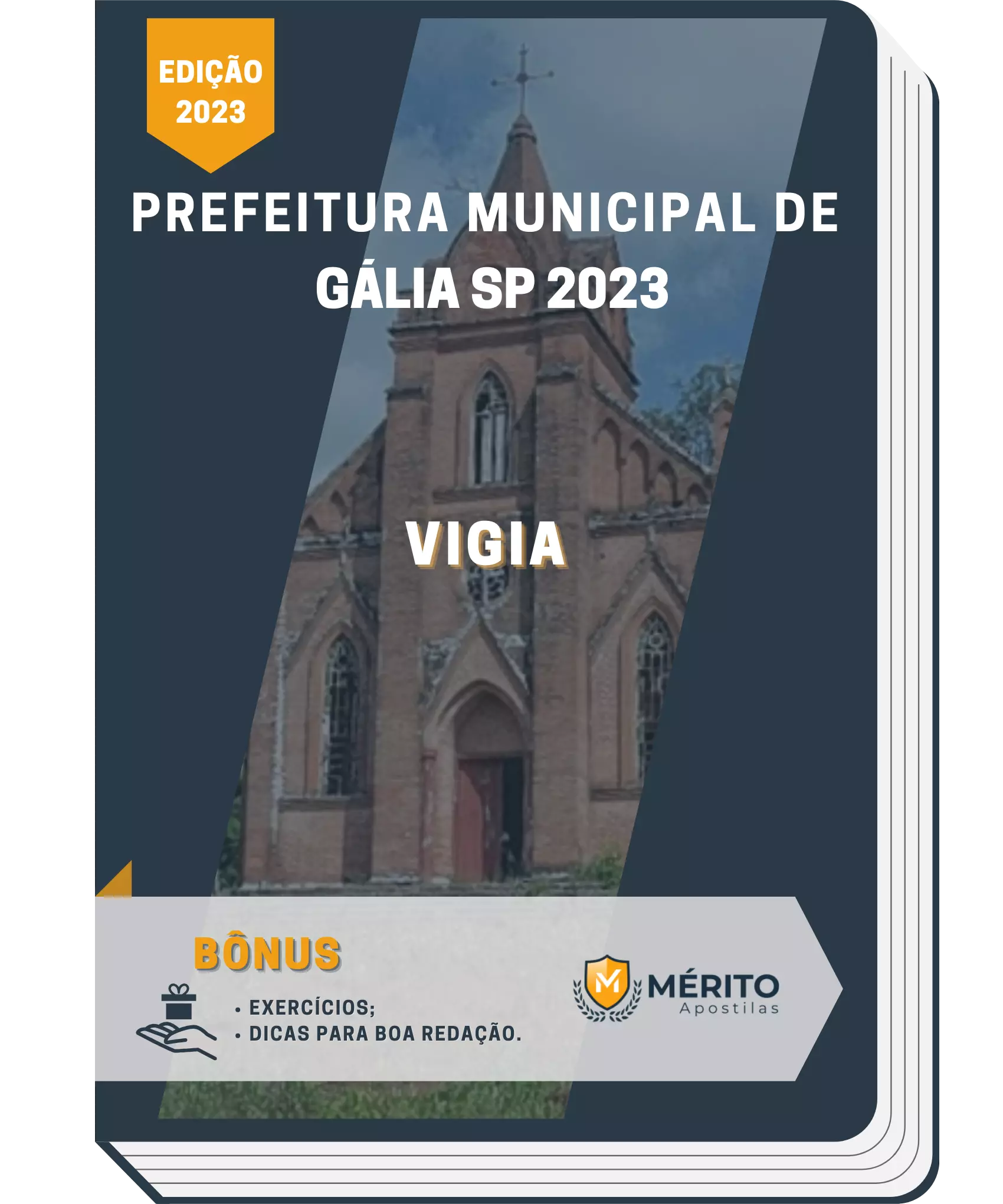 Apostila Vigia Prefeitura de Gália SP 2023 Mérito Apostilas