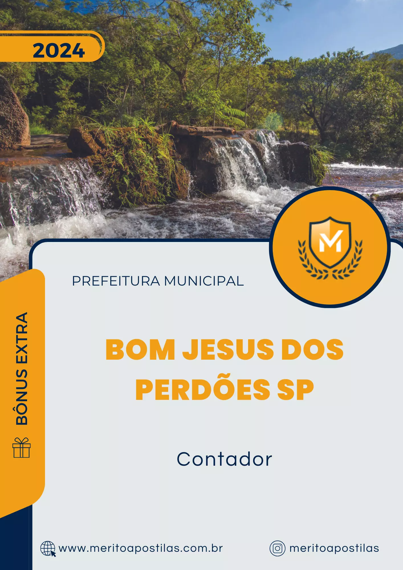 Apostila Contador Prefeitura de Bom Jesus dos Perdões SP 2024 Mérito