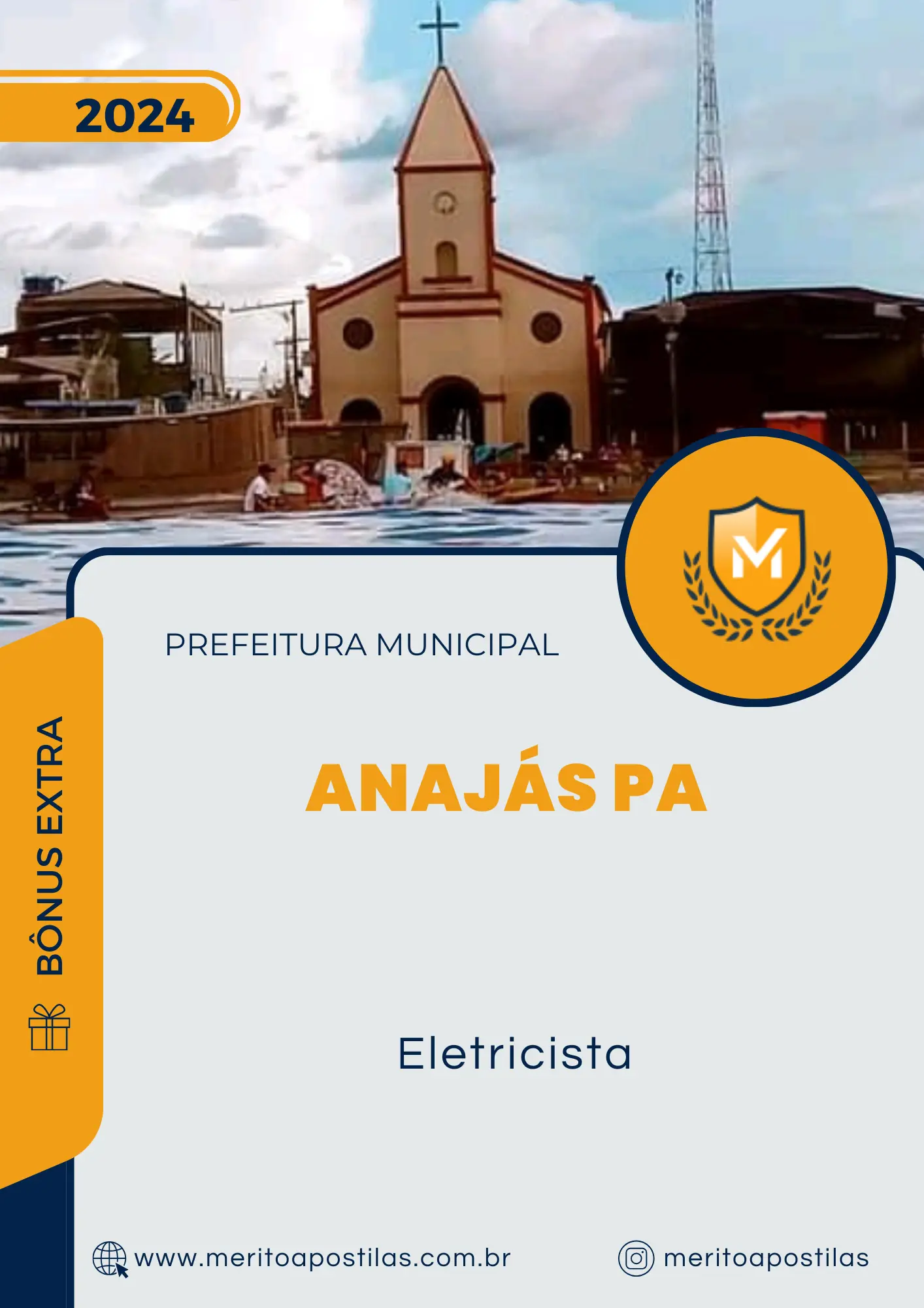 Apostila Eletricista Prefeitura de Anajás PA 2024 Mérito Apostilas