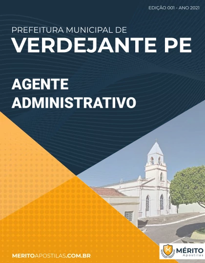 Apostila Agente Administrativo - Pref Verdejante PE 2021