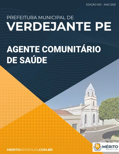 Apostila Agente Comunitário de Saúde - Pref Verdejante PE 2021