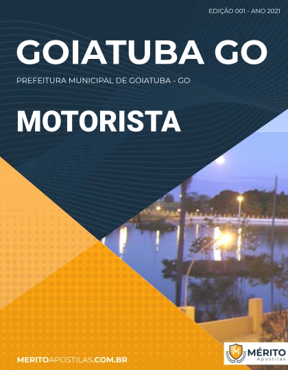 Apostila Motorista - Prefeitura de Goiatuba - GO 2021