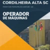 Apostila Operador de Máquinas - Pref Cordilheira Alta - SC 2021