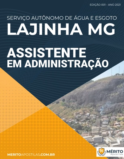 Apostila Assistente de Administração - SAAE Lajinha MG 2021