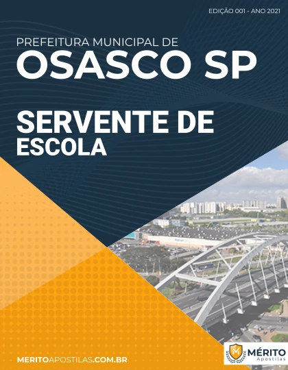 Apostila Servente de Escola - Prefeitura de Osasco SP 2021