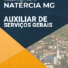 Apostila Auxiliar de Serviços Gerais Câmara Municipal de Natércia MG 2021