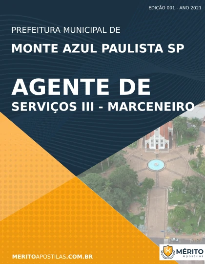 Apostila Marceneiro Monte Azul Paulista SP 2021
