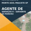 Apostila Servente de Pedreiro Monte Azul Paulista SP 2021