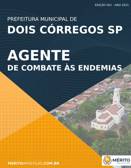 Apostila Agente Combate Endemias Pref Dois Córregos SP 2021