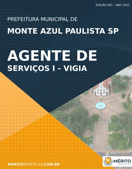 Apostila Vigia Monte Azul Paulista SP 2021
