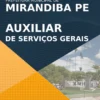 Apostila Auxiliar de Serviços Gerais Pref Mirandiba PE 2021