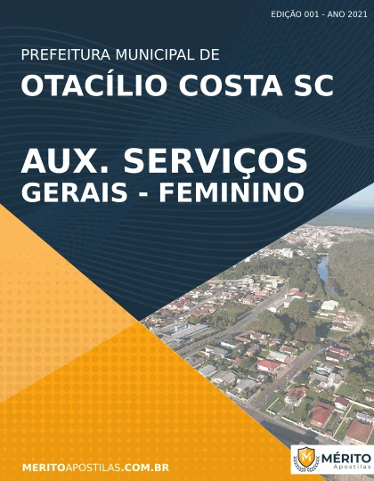 Apostila Aux Serv Gerais Feminino Otacílio Costa SC 2021