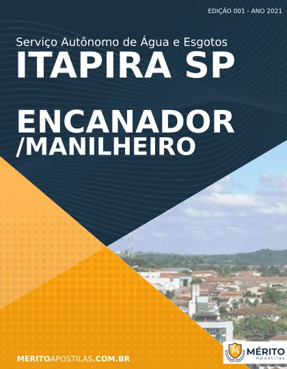 Apostila Encanador Concurso SAAE Itapira SP 2021