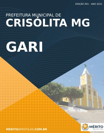 Apostila Gari Concurso Prefeitura de Crisólita MG 2021