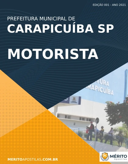 Apostila Motorista Pref Carapicuíba SP 2021