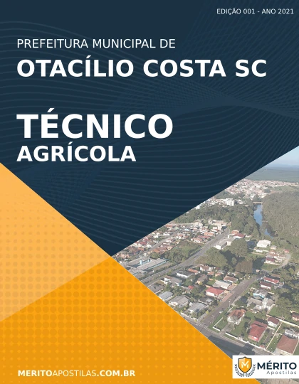 Apostila Técnico Agrícola Pref Otacílio Costa SC 2021