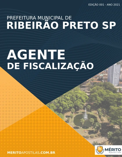 Apostila Agente de Fiscalização Pref Ribeirão Preto SP 2021