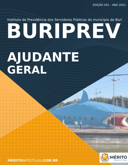 Apostila Ajudante Geral Concurso BURIPREV SP 2021