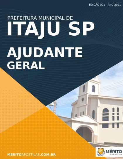 Apostila Ajudante Geral Concurso Pref Itaju SP 2021