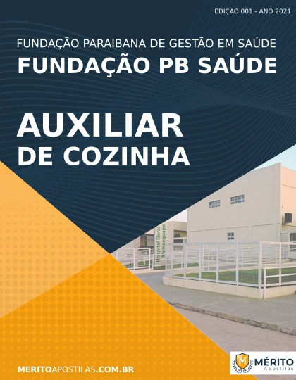 Apostila Auxiliar de Cozinha Fundação PB Saúde 2021