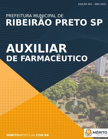 Apostila Auxiliar de Farmacêutico Pref Ribeirão Preto SP 2021