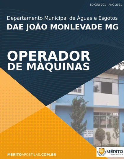 Apostila Operador de Máquinas DAE João Monlevade MG 2021