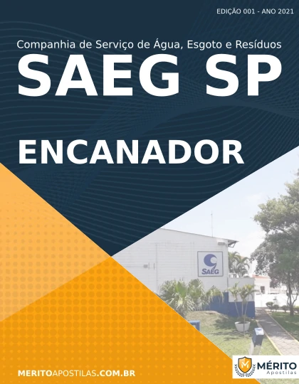 Apostila Encanador Concurso Público SAEG SP 2021