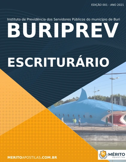 Apostila Escriturário Concurso Público BURIPREV SP 2021
