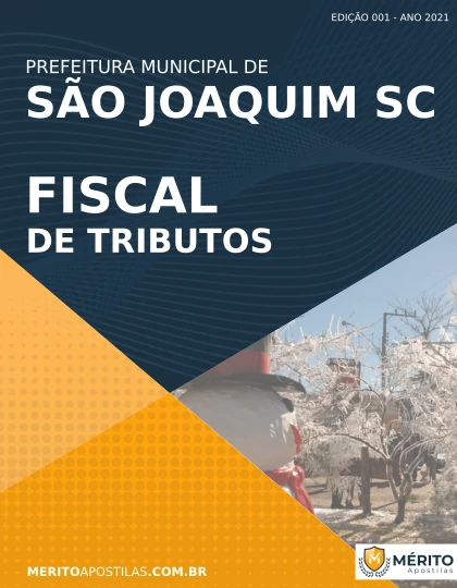 Apostila Fiscal de Tributos Concurso São Joaquim SC 2021