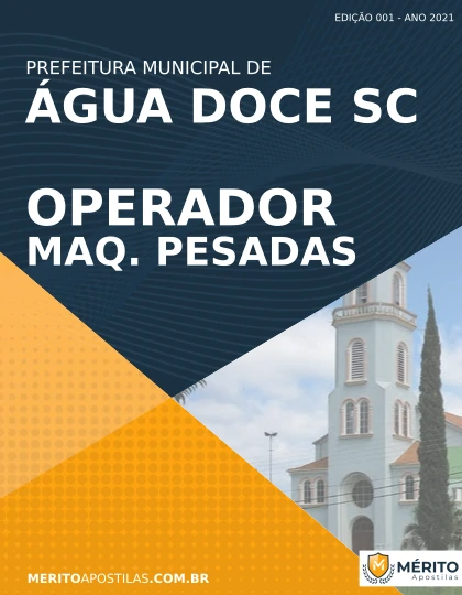 Apostila Operador Máquinas Pesadas Água Doce SC 2021