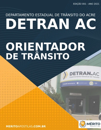 Apostila Orientador de Trânsito Concurso DETRAN AC 2021