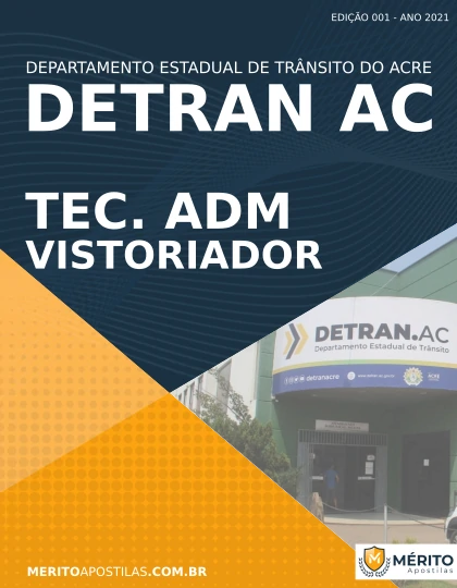 Apostila Técnico Administrativo Vistoriador DETRAN AC 2021