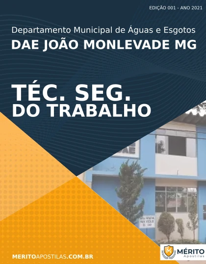 Apostila Técnico Segurança do Trabalho DAE João Monlevade MG 2021