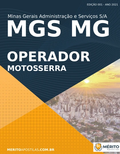 Apostila Operador de Motosserra Seletivo MGS MG 2021