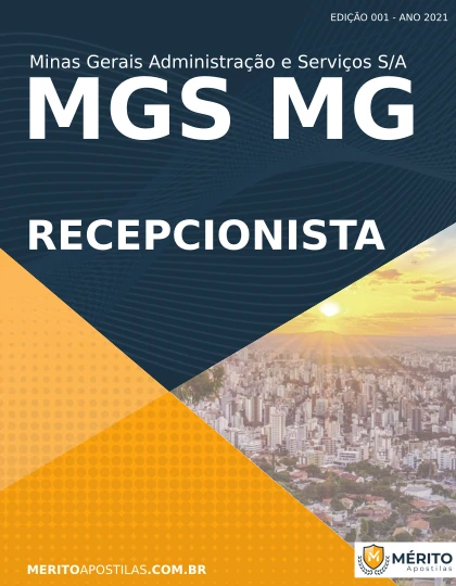 Apostila Recepcionista Seletivo MGS MG 2021