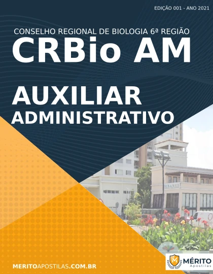 Apostila Auxiliar Administrativo Concurso CRBio AM 2021