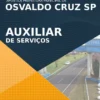 Apostila Auxiliar de Serviços Concurso Osvaldo Cruz SP 2022