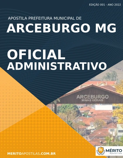 Apostila Oficial Administrativo Concurso Arceburgo MG 2022