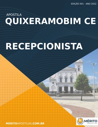 Apostila Recepcionista Concurso Quixeramobim CE 2022