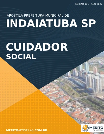 Apostila Cuidador Social Indaiatuba SP 2022