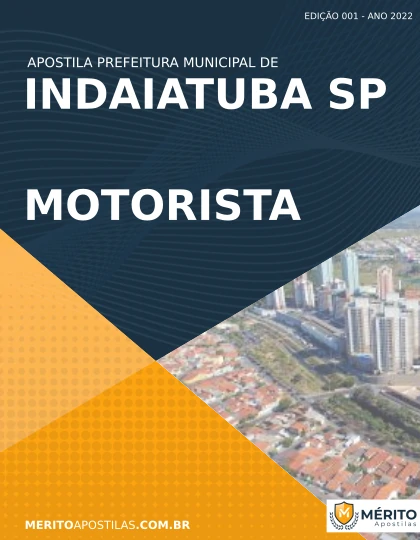 Apostila Motorista Concurso Indaiatuba SP 2022