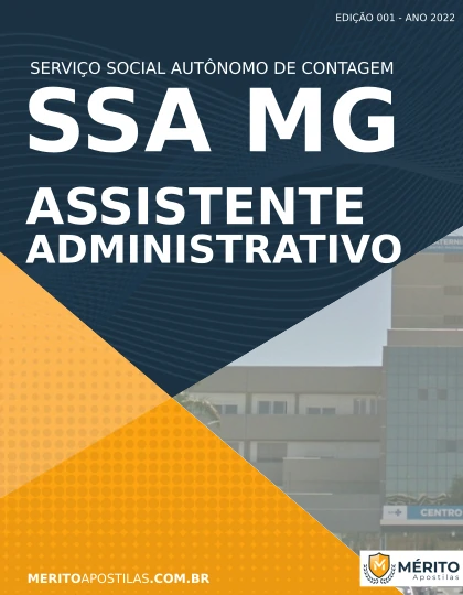 Apostila Assistente Administrativo SSA Contagem MG 2022