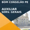 Apostila Auxiliar Serviços Gerais Bom Conselho PE 2022