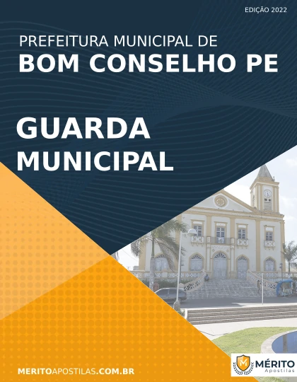 Apostila Guarda Municipal Bom Conselho PE 2022