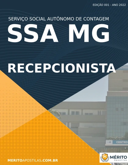 Apostila Recepcionista Concurso SSA Contagem MG 2022