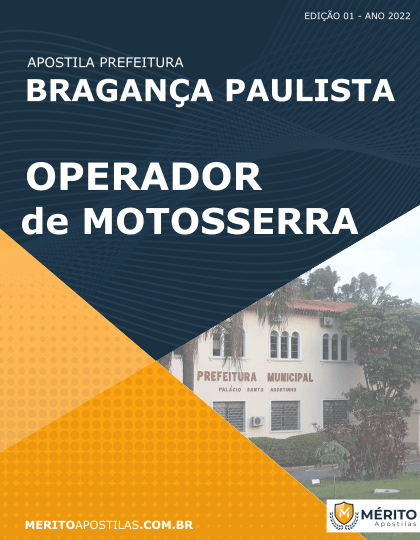 Apostila Operador de Motosserra Pref Bragança Paulista SP