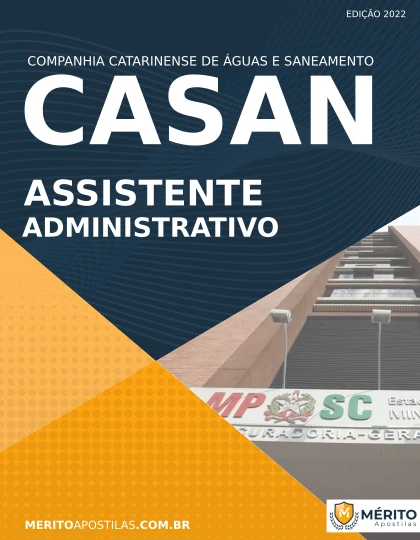 Apostila Assistente Administrativo Concurso CASAN 2022