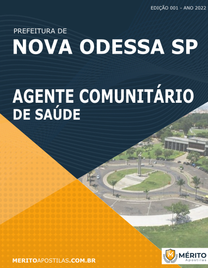 Apostila Agente Comunitário de Saúde Pref Nova Odessa SP 2022