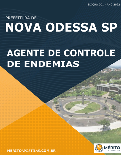 Apostila Agente de Controle de Endemias Pref Nova Odessa SP 2022